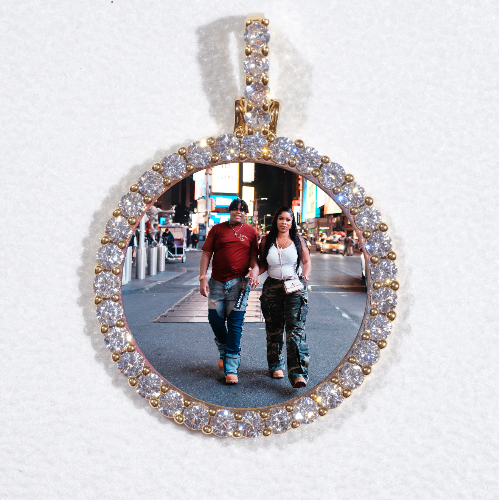 3D CIRCLE CUSTOM PICTURE PENDANT SMALL SIZE