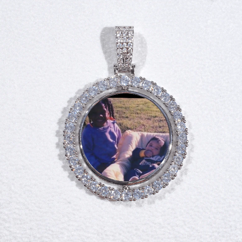 3D Spinning 2-Faced Custom Picture Pendant