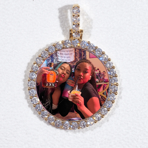 3D CIRCLE CUSTOM PICTURE PENDANT SMALL SIZE