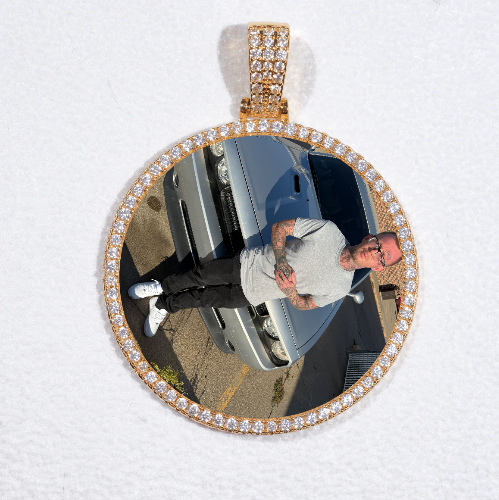 MEDIUM 3D CIRCLE CUSTOM PICTURE PENDANT
