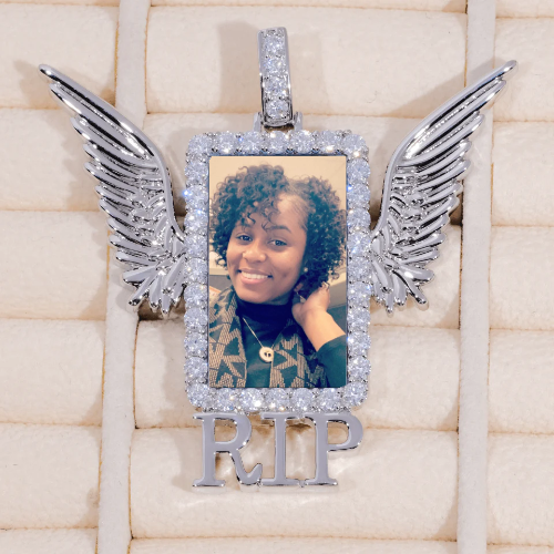 RIP WING 3D CUSTOM PICTURE PENDANT