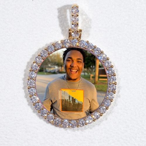 3D CIRCLE CUSTOM PICTURE PENDANT SMALL SIZE
