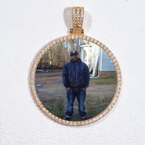MEDIUM 3D CIRCLE CUSTOM PICTURE PENDANT