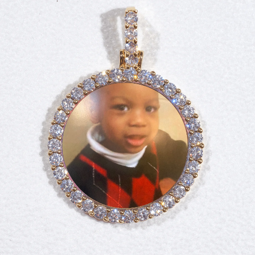 3D CIRCLE CUSTOM PICTURE PENDANT SMALL SIZE