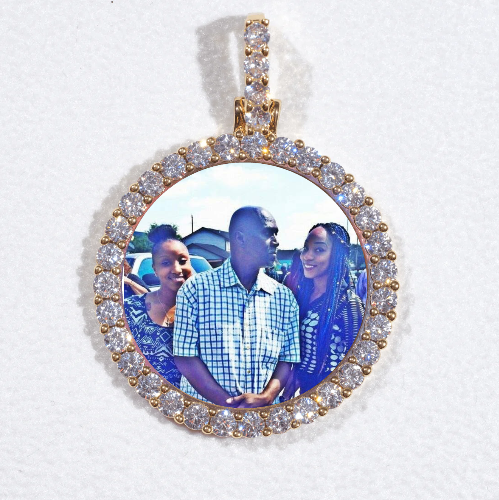 3D CIRCLE CUSTOM PICTURE PENDANT SMALL SIZE