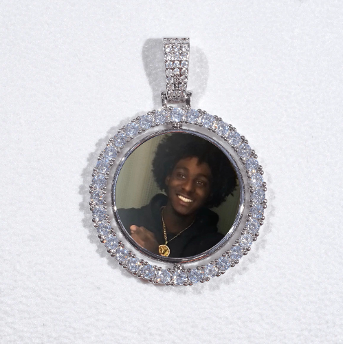 3D Spinning 2-Faced Custom Picture Pendant