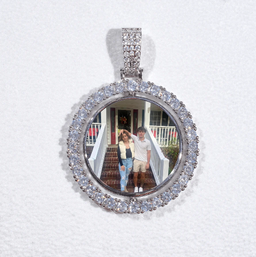 3D Spinning 2-Faced Custom Picture Pendant