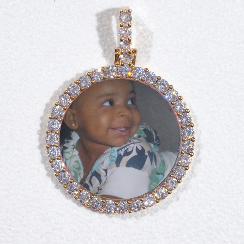 3D CIRCLE CUSTOM PICTURE PENDANT SMALL SIZE