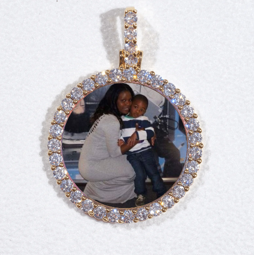 3D CIRCLE CUSTOM PICTURE PENDANT SMALL SIZE