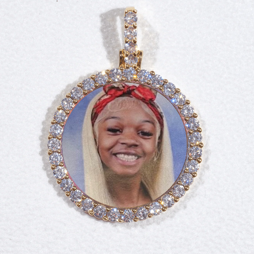 3D CIRCLE CUSTOM PICTURE PENDANT SMALL SIZE