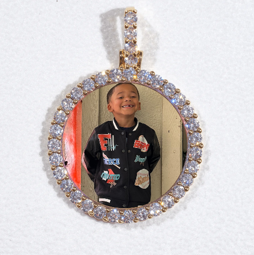 3D CIRCLE CUSTOM PICTURE PENDANT SMALL SIZE