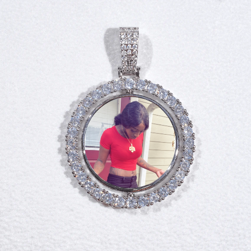 3D Spinning 2-Faced Custom Picture Pendant