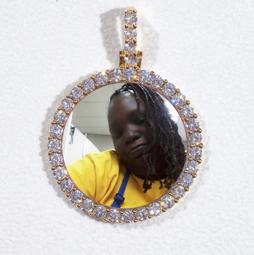 3D CIRCLE CUSTOM PICTURE PENDANT SMALL SIZE