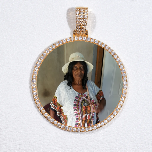 MEDIUM 3D CIRCLE CUSTOM PICTURE PENDANT