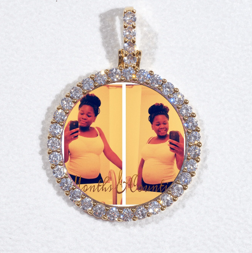 3D CIRCLE CUSTOM PICTURE PENDANT SMALL SIZE