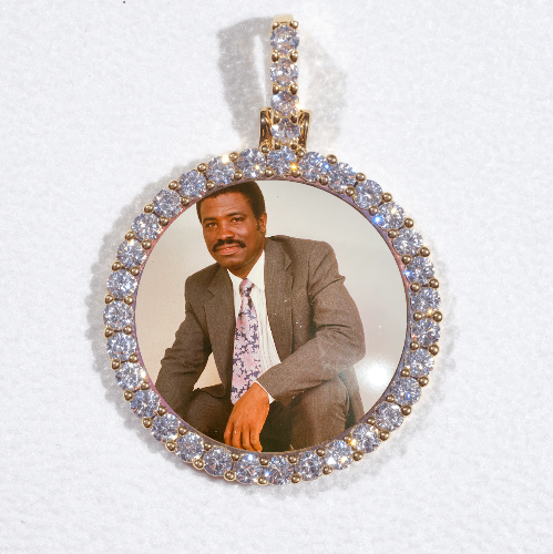3D CIRCLE CUSTOM PICTURE PENDANT SMALL SIZE