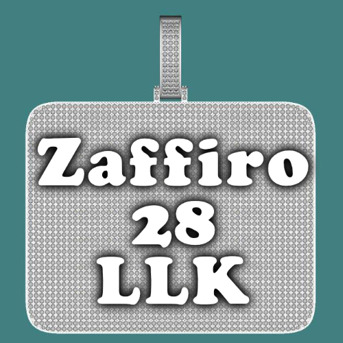 CUSTOM LETTER NECKLACE 3D BIG SQUARE