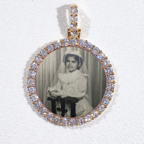 3D CIRCLE CUSTOM PICTURE PENDANT SMALL SIZE