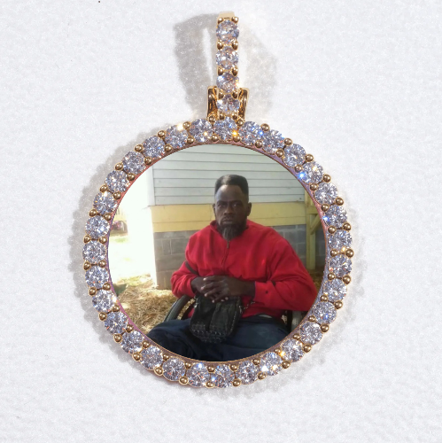 3D CIRCLE CUSTOM PICTURE PENDANT SMALL SIZE