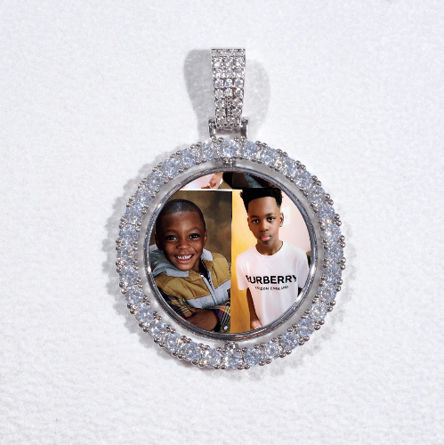 3D Spinning 2-Faced Custom Picture Pendant