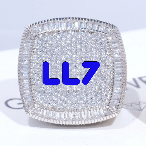 CUSTOM LETTER 3D ICED RING
