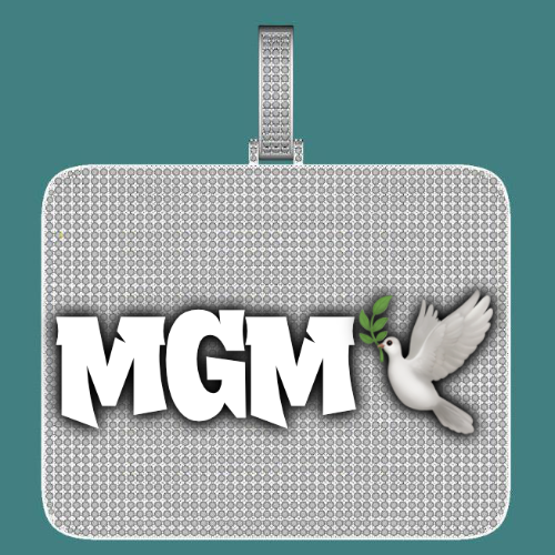 CUSTOM LETTER NECKLACE 3D BIG SQUARE