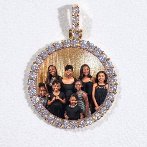 3D CIRCLE CUSTOM PICTURE PENDANT SMALL SIZE