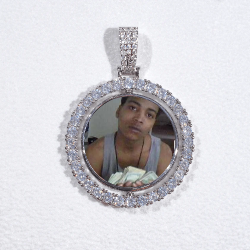 3D Spinning 2-Faced Custom Picture Pendant