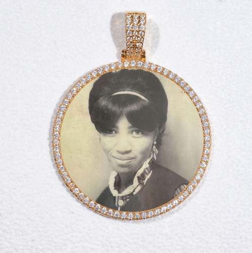 MEDIUM 3D CIRCLE CUSTOM PICTURE PENDANT