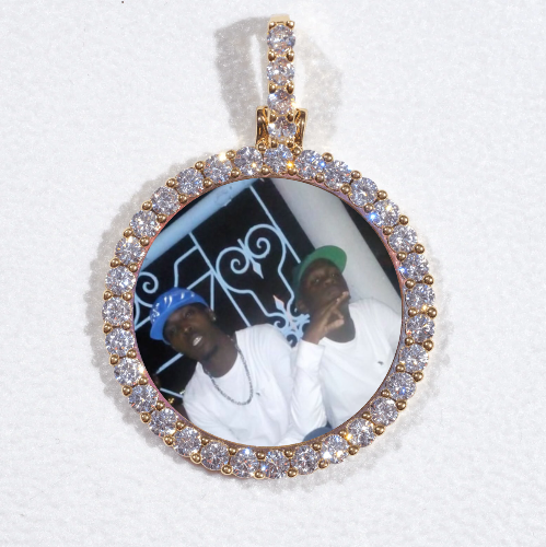 3D CIRCLE CUSTOM PICTURE PENDANT SMALL SIZE