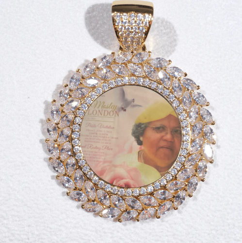 Large 3D Wheat Ear Custom Picture Pendant