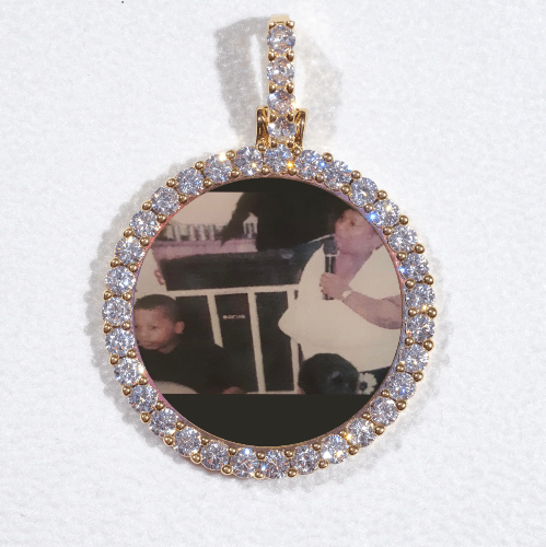 3D CIRCLE CUSTOM PICTURE PENDANT SMALL SIZE
