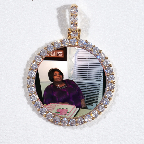 3D CIRCLE CUSTOM PICTURE PENDANT SMALL SIZE