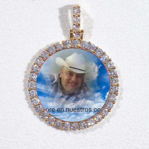 3D CIRCLE CUSTOM PICTURE PENDANT SMALL SIZE