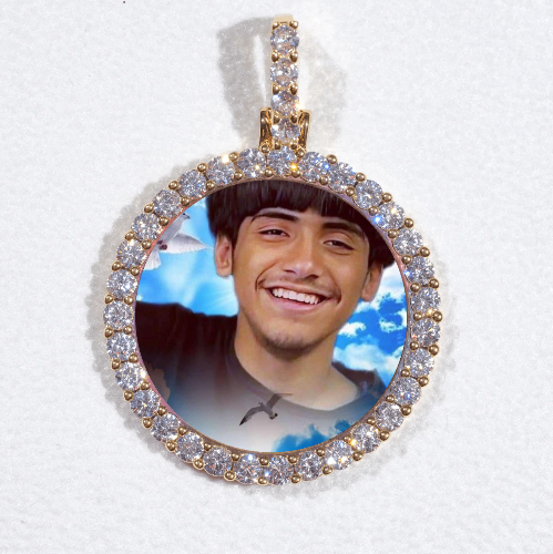 3D CIRCLE CUSTOM PICTURE PENDANT SMALL SIZE