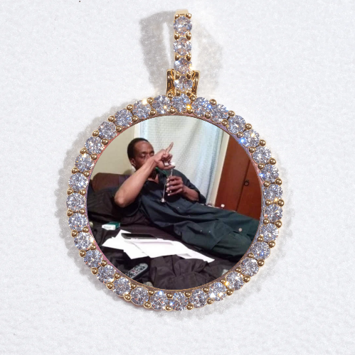 3D CIRCLE CUSTOM PICTURE PENDANT SMALL SIZE