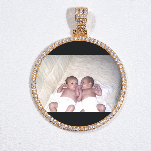 MEDIUM 3D CIRCLE CUSTOM PICTURE PENDANT