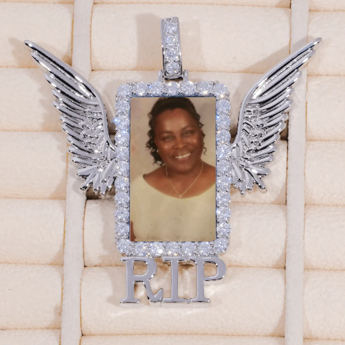RIP WING 3D CUSTOM PICTURE PENDANT