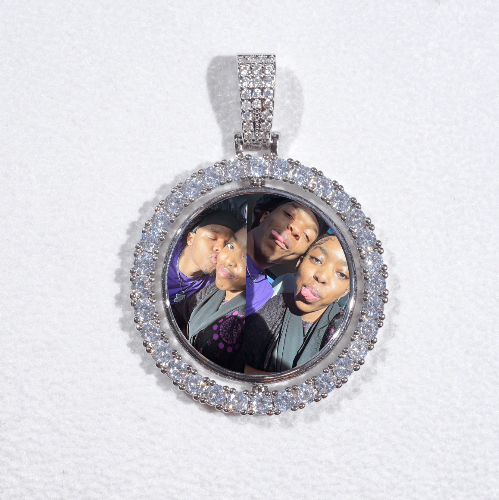 3D Spinning 2-Faced Custom Picture Pendant
