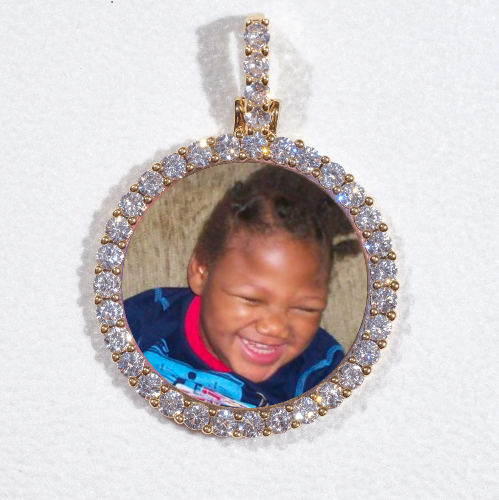3D CIRCLE CUSTOM PICTURE PENDANT SMALL SIZE