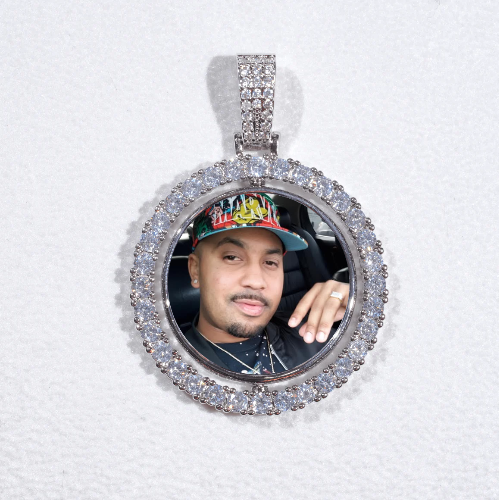 3D Spinning 2-Faced Custom Picture Pendant