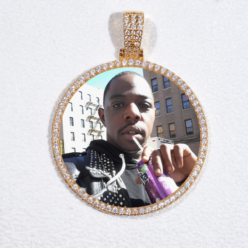 MEDIUM 3D CIRCLE CUSTOM PICTURE PENDANT
