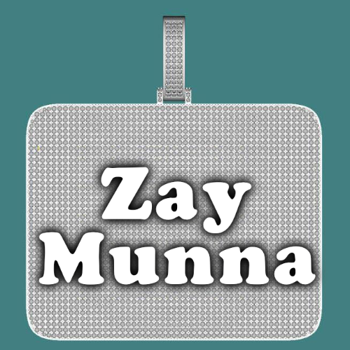 CUSTOM LETTER NECKLACE 3D BIG SQUARE