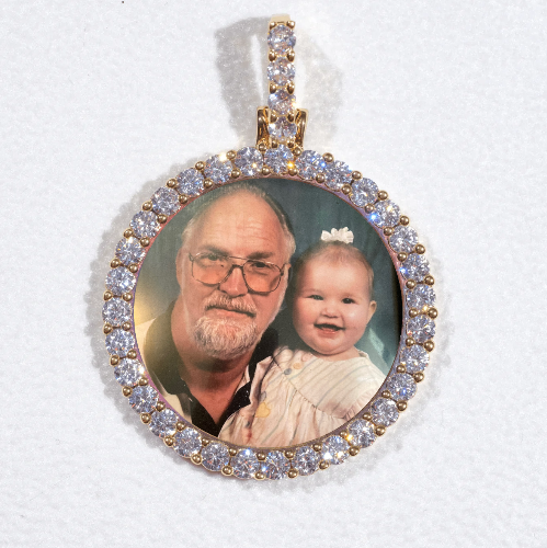 3D CIRCLE CUSTOM PICTURE PENDANT SMALL SIZE