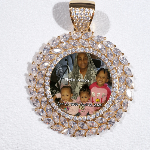 Large 3D Wheat Ear Custom Picture Pendant