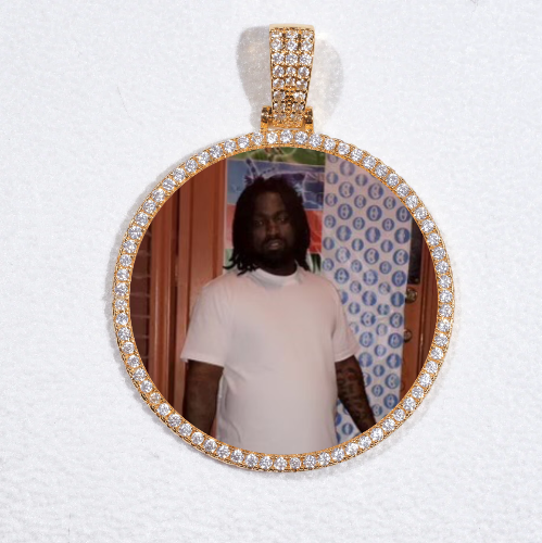 MEDIUM 3D CIRCLE CUSTOM PICTURE PENDANT