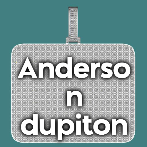 CUSTOM LETTER NECKLACE 3D BIG SQUARE