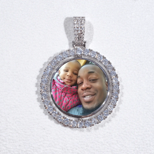 3D Spinning 2-Faced Custom Picture Pendant