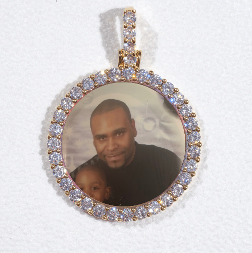 3D CIRCLE CUSTOM PICTURE PENDANT SMALL SIZE