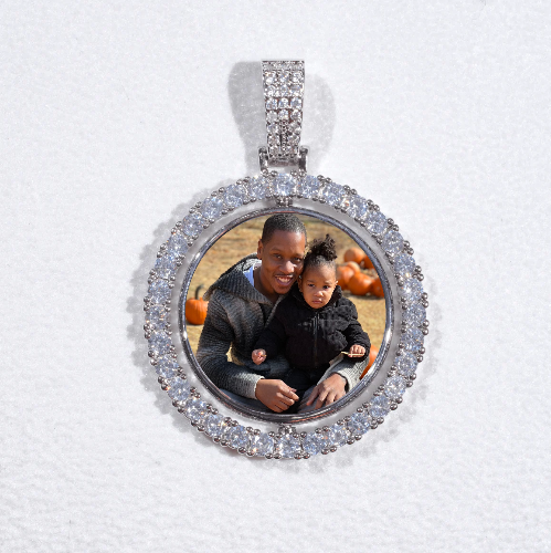 3D Spinning 2-Faced Custom Picture Pendant